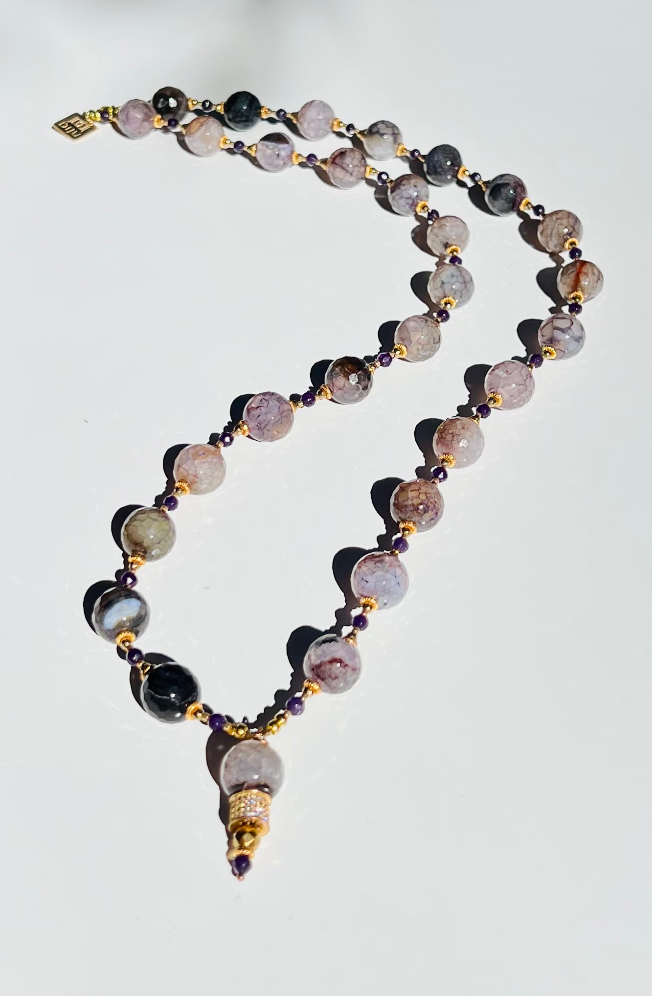 NECKLACE ANGELS AGATE