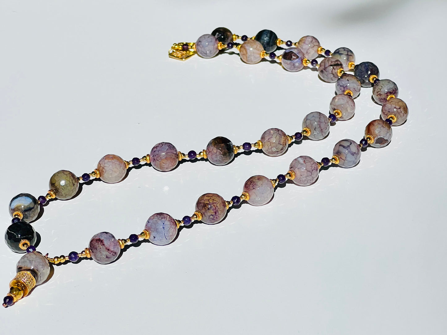 NECKLACE ANGELS AGATE