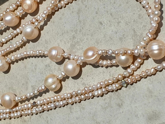 CHAMPAGNE PEARL NECKLACE