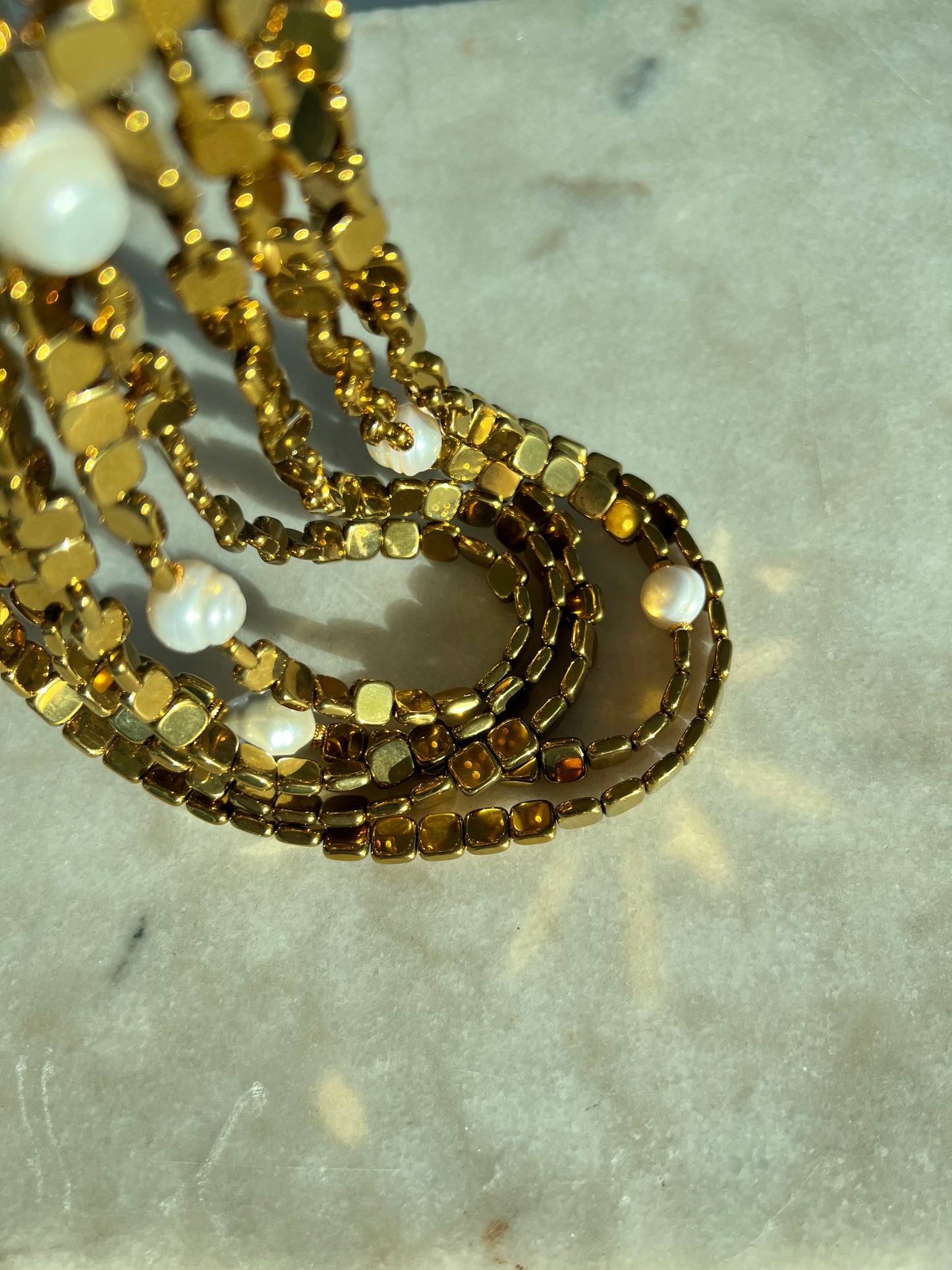 GOLDEN HEMATITE NECKLACE