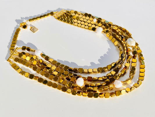 GOLDEN HEMATITE NECKLACE